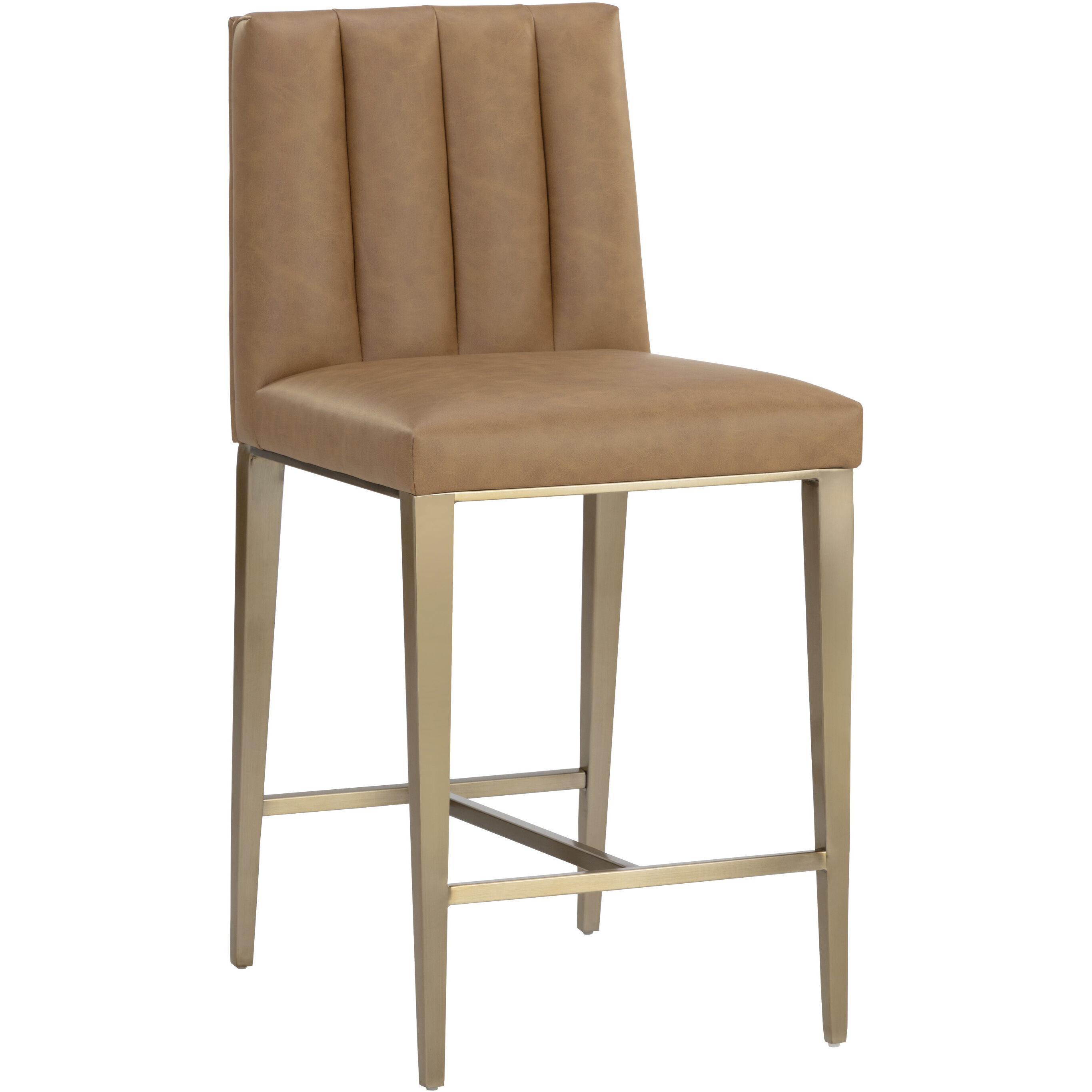 Wilbur 39.75 inch Milliken Cognac Counter Stool